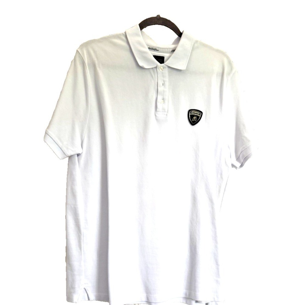 Lamborghini Automobili Men's Polo Shirt White XL
